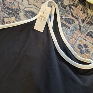 Lou & Grey Black and White Trim Tank